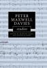 Peter Maxwell Davies Studies