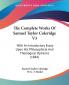 The Complete Works Of Samuel Taylor Coleridge: With an Introductory Essay upon His Philosophical and Theological Opinions: With An Introductory Essay ... And Theological Opinions (1884): 3
