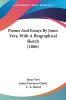 Poems And Essays By Jones Very With A Biographical Sketch 1886