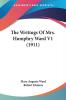 The Writings Of Mrs. Humphry Ward 1