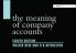Meaning of Company Accounts