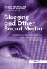 Blogging and Other Social Media