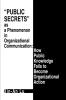 Public Secrets as a Phenomenon in Organizational Communication