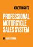 Acrettors RTS Professional Motorcycle Sales System