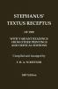 Stephanus' (Stephen's) 1550 Textus Receptus as compiled by F. H. A. Scrivener (Greek New Testament)