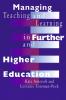 Managing Teaching and Learning in Further and Higher Education