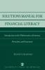 Solutions Manual for Financial Literacy