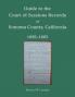 Guide to the Court of Sessions Records of Sonoma County California 1850-1863