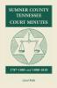 Sumner County Tennessee Court Minutes 1787-1805 and 1808-1810