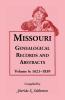 Missouri Genealogical Records and Abstracts Volume 6