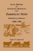 Local History and Genealogy Abstracts from Fairmount News Fairmount Indiana 1888-1900