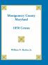 Montgomery County Maryland 1850 Census