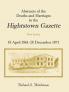 Abstracts of the Deaths and Marriages in the Hightstown Gazette 18 April 1861-28 December 1871