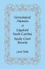 Genealogical Abstracts of Edgefield South Carolina Equity Court Records