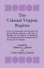 The Colonial Virginia Register