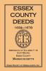 Essex County Deeds 1639-1678 Abstracts of Volumes 1-4 Copy Books Essex County Massachusetts