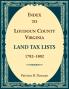 Index to Loudoun County Virginia Land Tax Lists 1782-1802