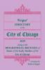 Fergus' Directory of the City of Chicago 1839 along with Biographical Sketches of Some of the Early Settlers of the City of Chicago