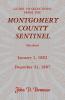 Guide to Selections from the Montgomery County Sentinel Maryland