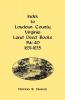 Index to Loudoun County Virginia Land Deed Books 3w-4D 1831-1835
