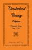 Cumberland County Virginia Tithable Lists for 1759