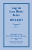 Virginia Slave Births Index 1853-1865 Volume 2 D-G