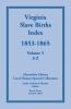 Virginia Slave Births Index 1853-1865 Volume 5 S-Z