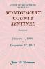 Guide to Selections from the Montgomery County Sentinel Jan. 1 1909 - Dec. 27 1912