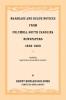 Marriage and Death Notices from Columbia South Carolina Newspapers 1838-1860 including legal notices from burnt counties