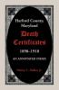 Harford County Maryland Death Certificates 1898-1918