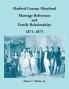 Harford County Maryland Marriage References and Family Relationships 1871-1875