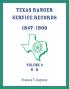 Texas Ranger Service Records 1847-1900 Volume 3 H-K