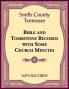 Smith County Tennessee Bible and Tombstone Records with Some Church Minutes