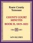 Roane County Tennessee Court Minute Book 1819-1821