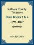 Sullivan County Tennessee Deed Books 3 and 4 1795-1807
