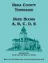 Rhea County Tennessee Deed Books A B C D E