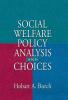 Social Welfare Policy Analysis and Choices