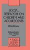 Social Research on Children and Adolescents