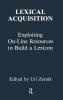 Lexical Acquisition