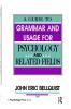 Guide To Grammar and Usage for Psychology and Related Fields
