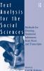 Text Analysis for the Social Sciences