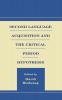 Second Language Acquisition Research