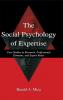 Social Psychology of Expertise