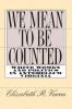 We Mean to Be Counted