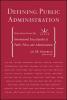 Defining Public Administration