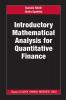 Introductory Mathematical Analysis for Quantitative Finance