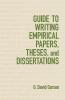 Guide to Writing Empirical Papers Theses and Dissertations