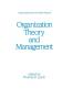 Organization Theory and Management