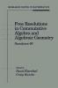Free Resolutions in Commutative Algebra and Algebraic Geometry