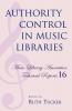 Authority Control in Music Libraries